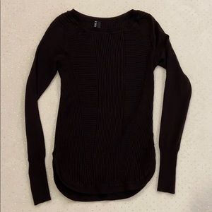 Black Cable Pattern Sweater